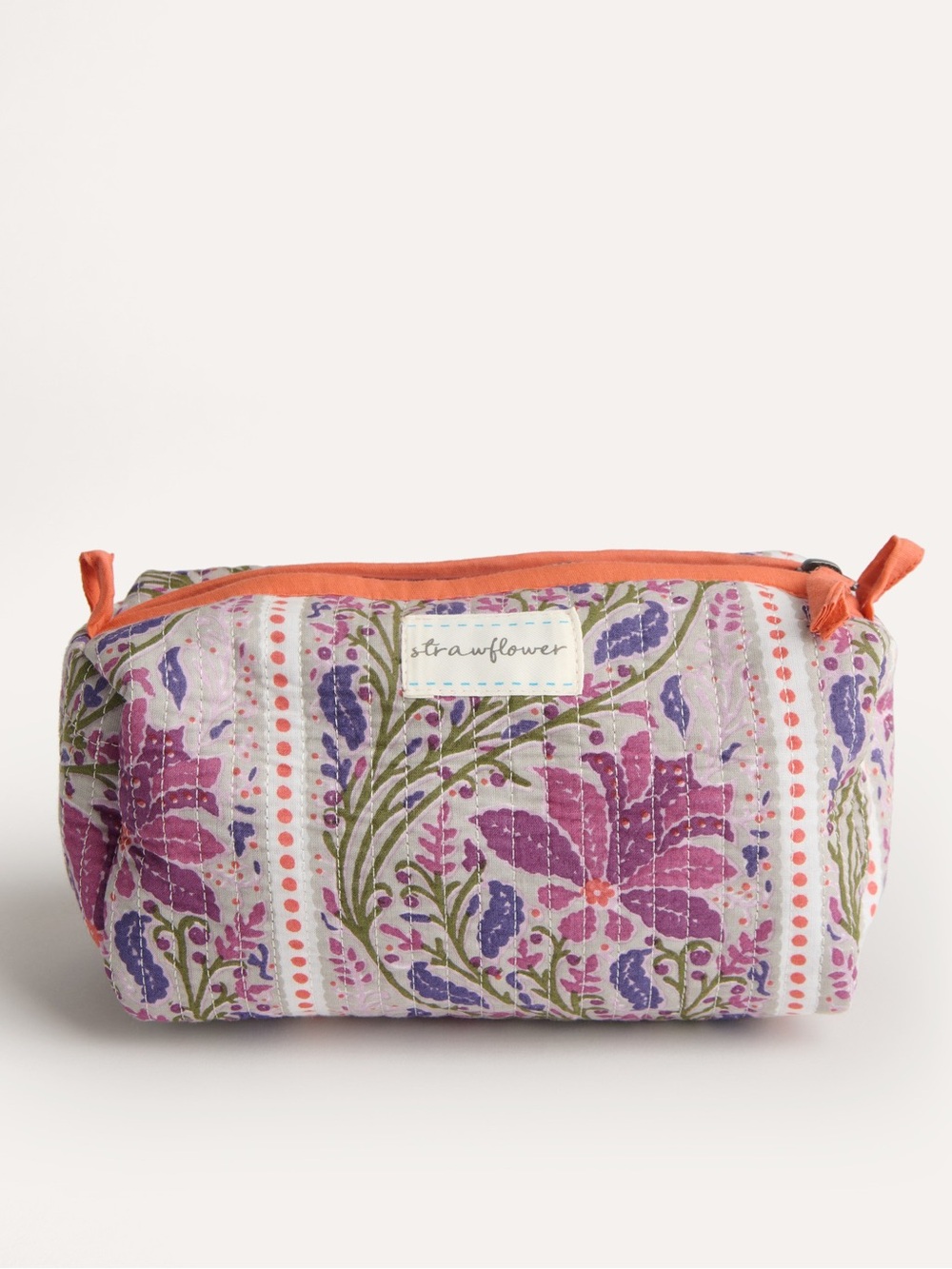Strawflower Ariella Heritage Quilted Block Cosmetic Pouch